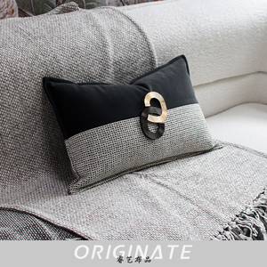 RUIYI, almohada de cintura de lujo, funda de cojín geométrica elegante de <span class=keywords><strong>30x50</strong></span> cm con técnica de costura de diseño decorativo delicado - Product Image 5