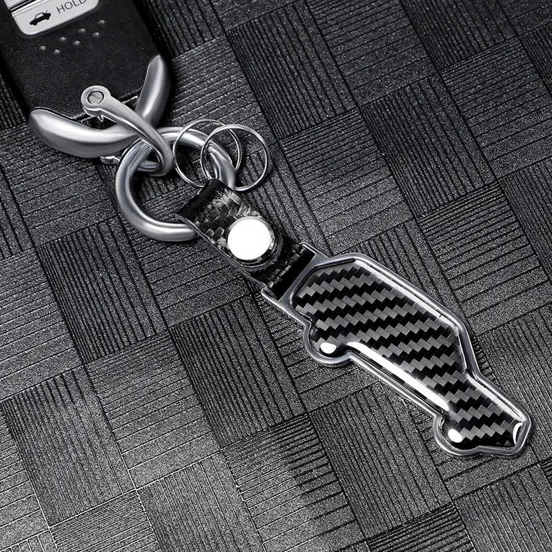 Заводской логотип автомобильные аксессуары для стайлинга автомобиля из углеродного волокна брелок для ключей держатель для ключей для всех автомобилей
