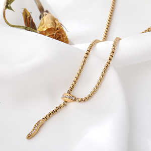 Collier pendentif personnalisé en acier inoxydable tendance plaqué argent/or pour femmes et hommes - Product Image 2