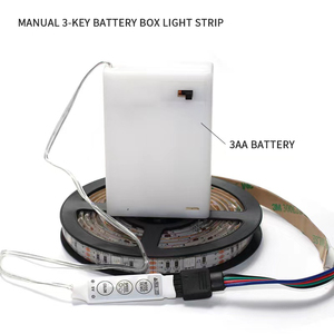 5V LED hộp pin <span class=keywords><strong>RGB</strong></span> 5050RGB đầy màu sắc Pin điện thoại di động điều khiển từ xa mềm LED Strip IP65 ánh sáng Strings 5V Pin <span class=keywords><strong>RGB</strong></span> thay đổi - Product Image 2