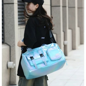 Bolsa de Gimnasio Impermeable de Gran Capacidad, con Separación para Seco y Húmedo, Personalizable, con Compartimento para Zapatos con Cierre de Nailon, para Hombres y Mujeres, para Viajes - Product Image 5