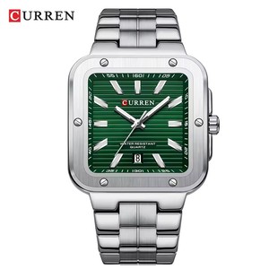 นาฬิกาข้อมือ CURREN 8479 รุ่นใหม่สุดหรู ดีไซน์สี่เหลี่ยม สายสแตนเลส กันน้ำ ระบบควอตซ์ เข็มเรืองแสง เหมาะสำหรับผู้ชาย ทำธุรกิจ - Product Image 1