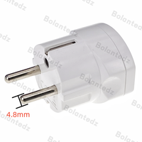 Prise de conversion Italie vers Allemagne en gros Italie Chili prise 3 broches vers adaptateur de prise Euro 2 broches 16A 250V