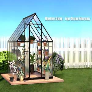 आधुनिक पर्यावरण के अनुकूल आसानी से असेंबल स्टील फ्रेम ग्रीनहाउस त्रिकोणीय छत के लिए ग्रीनहाउस त्रिकोणीय छत छत - Product Image 1