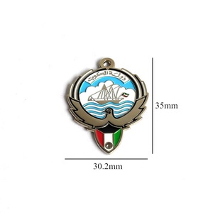 Hot bán Nhà nước của áo của cánh tay cánh tay kuwait biểu tượng kim loại kim loại mềm Men Nam châm từ tính Áo Trâm điện thoại Huy hiệu pin Sticker - Product Image 4