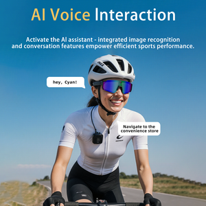 <b>Real</b>-time Translation Cycling AI Smart Sunglasses 8MP <b>Camera</b> Intelligent Sports Outdoor Riding Recorder AI Smart Glasses V06 - Product Image 3