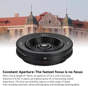 7artisans 18มม.F6.3 Ultra-Thin Primeเลนส์APS-Cเลนส์สําหรับ<span class=keywords><strong>Sony</strong></span> E-Mountกล้องMirrorlessสําหรับ<span class=keywords><strong>Sony</strong></span> A7 <span class=keywords><strong>A7II</strong></span> A7III (A7M3) A7R - Product Image 2