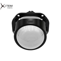 Projecteur Bi-LED Haute Puissance 100W 2,5 Pouces pour Phares Antibrouillard Auto H4 H7 9005 9006 Canbus Feux de Route/Croisement 6000K pour Voiture