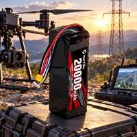 Baterai Lithium Silinder Drone Besar 21700 12S4P 43.2V 20000mah Paket Baterai Sel Lithium Ion Silinder dengan Pengosongan Tinggi