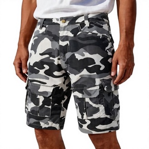 Cargo <b>Shorts</b> for <b>Men</b> Camouflage Print Knee Length Button Waist with Multi Pockets Stretch Travel <b>Work</b> Lightweight Summer Outdoor - Product Image 4