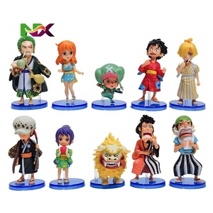 Venta Caliente, Juego de 10 Piezas, Figuras de Acción de PVC de Anime <span class=keywords><strong>Manga</strong></span> de <span class=keywords><strong>One</strong></span> <span class=keywords><strong>Piece</strong></span>, Zoro, Luffy, Nami, Sanji, Juguetes de Colección, Manualidades de Plástico - Product Image 1