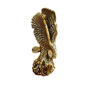 Aquila in ottone puro KI Tengqiao, simulazione di aquila con ali aperte, decorazione per studio, soggiorno, ufficio, camera da letto, scrivania. - Product Image 5