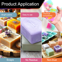 Colorants liquides polymères lavables, non toxiques, écologiques, multicolores, pour savon/shampooing/gel douche fait main
