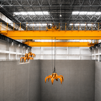 Grue à pelle de 63 tonnes à double poutre pour la récupération de ferraille en usine sidérurgique