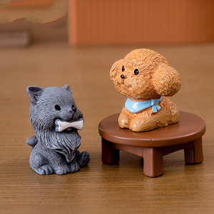 Mini <b>Dog</b> Resin Figurine Miniatures Cartoon Animal Cute Puppy <b>Charm</b> Ornaments for Landscape Decorations DIY Accessories - Product Image 6