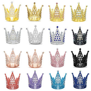 Tiara Dorada Económica para Decoración <span class=keywords><strong>de</strong></span> Pasteles, Corona Pequeña <span class=keywords><strong>de</strong></span> Diamantes <span class=keywords><strong>de</strong></span> Imitación para Fiestas <span class=keywords><strong>de</strong></span> Cumpleaños <span class=keywords><strong>de</strong></span> Bebés, Decoración <span class=keywords><strong>de</strong></span> Repostería y <span class=keywords><strong>Flores</strong></span> - Product Image 3