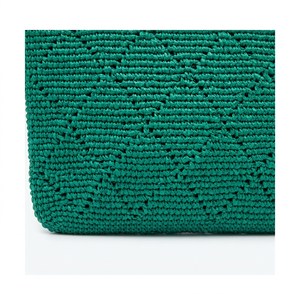 <b>Green</b> Woven raffia Clutch Bag Handheld <b>Purse</b> Textured Shoulder clutch for Daily Party Travel - Product Image 4