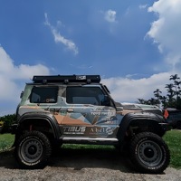 Jimny Dachzelt Anti-Kondensation Atmungsaktives Aluminiumlegierung Hartschalen-Dachzelt für Selbstfahrer-Touren 4x4