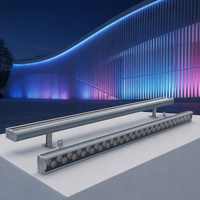 Projecteurs muraux LED RGB à changement de couleur pour extérieur, 36W, en aluminium, IP65, éclairage de façade de bâtiment d'hôtel, contrôle intelligent DMX512/TTL