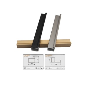 3.3 Meter Aluminum Frame <b>Glass</b> <b>Door</b> Wardrobe Simple Style Type <b>Door</b> Frames Aluminium Kitchen Cabinet Frame - Product Image 6