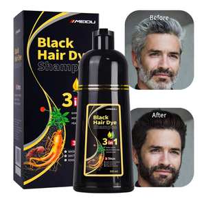 Easy-to-use Plant-based No Ammonia Dye Instant Black Hair Shampoo - Product Image 1