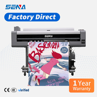 Imprimante jet d'encre grand format Sena 1m avec tête d'impression XP600 pour tissus, affiches, papier peint automobile