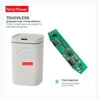 Poubelle Intelligente à Capteur PCBA, Carte de Circuit pour Poubelle Automatique, Double Capteur IR et Micro-ondes, Fermeture Lente et Silencieuse, Usage Domestique et Commercial, OEM ODM