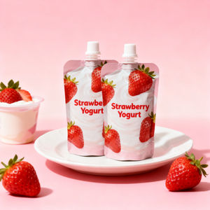 ถุงบรรจุน้ำผลไม้กันความชื้นเกรดอาหารกำหนดเองถุงใส่อาหารผลไม้เยลลี่แบบยืนพร้อมหัวฉีด - Product Image 3