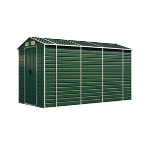 Caseta de Jardín de Acero Galvanizado Verde, Solución de Almacenamiento Exterior Grande, Calidad Premium - Product Image 1