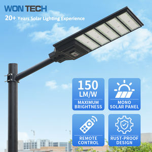 Projet professionnel Lumière solaire extérieure IP67 Fabrication de lampadaires solaires intégrés monocristallins - Product Image 1