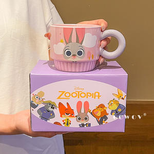 ชุดแก้วกาแฟเซรามิคลายกระต่าย Judy and Animal Fox Nick Wilde ชุดแก้วกาแฟลายการ์ตูนคู่ - Product Image 3