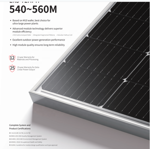 450W 550W stok HJT PERC Mono yarım hücresi güneş paneli 1000W fiyat 540 Watt PV modülü tam siyah 144 hücreleri - Product Image 4