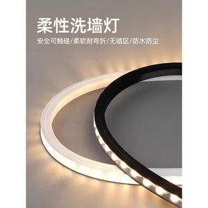 Bande lumineuse LED flexible et étanche pour extérieur, 24V, avec lentille SMD, en silicone, pour éclairage paysager linéaire et d'ingénierie - Product Image 2
