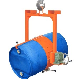 Lève-fût LM800, diamètre max. 585 mm, pour fût d'huile en plastique de 200 L, avec manivelle, inclinaison à 360 degrés - Product Image 4