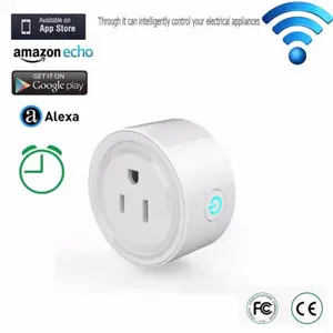 Uitstekende Smart Tuya Plug Us Type Wifi Plug Power Smart Werkt Met Alexa Google Huis & Ifttt Smart Muur Plug