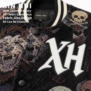 Chaqueta Bomber de Invierno Estilo Vintage Personalizada, Chaqueta de Invierno Gruesa, Suave, Cálida, Ecológica, Resistente al Viento e Impermeable, Unisex - Product Image 3