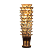 Lampe sur pied JYLIGHTING, style nordique, luxe artistique, feuille de lotus, abat-jour en céramique, corps en fer, LED 220V, décoration d'intérieur, lampe sur pied