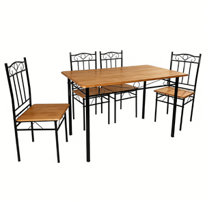 Ensemble de <span class=keywords><strong>table</strong></span> <span class=keywords><strong>à</strong></span> <span class=keywords><strong>manger</strong></span> moderne et abordable avec 5 pièces, style mobilier de salle <span class=keywords><strong>à</strong></span> <span class=keywords><strong>manger</strong></span>, origine DS-024 - Product Image 5