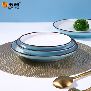 Thickened Imitation Porcelain Round Serving Plate For Hot Pot Restaurants And Commercial Use Flat Plate For Cold Dishes And - Product Image 4