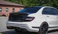 Couvre-coffre en fibre de carbone de haute qualité pour Mercedes Benz W204 C63 C250 AMG 2012-2014 - Accessoires de kit carrosserie arrière