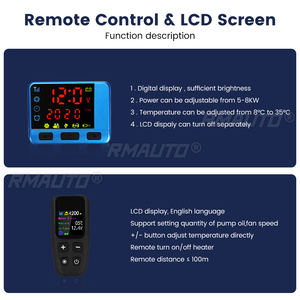 Calentador de Aire Diésel para Coche Hcalory Todo en Uno 5-8KW 12V 2KW + Nuevo Control Remoto LCD para Coche, Camión, Autobús, Garaje - Product Image 4