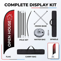 Drapeau de plage personnalisé avec logo, en fibre de carbone, levage automatique, résistant au vent (35 mph), anti-plis, séchage rapide, écologique, portable