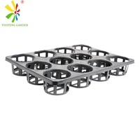 Plateau de transport économique pour 15 pots de fleurs, support pour orchidées papillon, plateau de semis en plastique pour serres et pots de balcon
