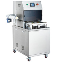 Machine d'emballage sous vide Scellant de plateau sous atmosphère modifiée pour aliments viande poisson repas prêt Remplissage de gaz d'azote Traysealer