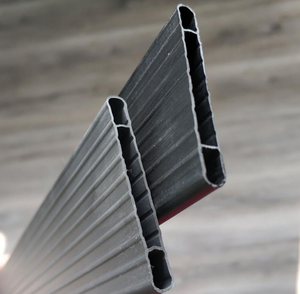 Kit d'occultation des panneaux de clôture de jardin PVC lattes rigides de confidentialité cadre métallique bande verticale 3D pour fil d'acier à faible teneur en carbone de 2.5m - Product Image 4