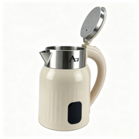 Botol Air Panas Listrik Premium 1500W Bebas BPA Desain Dinding Ganda Sentuhan Dingin Pemanasan Cepat 1.6-2.0L Baja Tahan Karat Rumah Tangga
