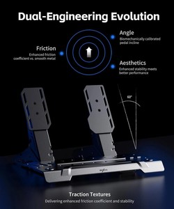 Pedales Dobles de Freno y Acelerador PXN PD HM para Simulación de Carreras, Joystick, Controles de Juego Compatibles con PC y Juegos Móviles - Product Image 3