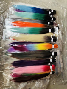 Extensiones de <span class=keywords><strong>Cabello</strong></span> Trenzado Naranja Pre Estiradas, Extensiones de <span class=keywords><strong>Cabello</strong></span> Trenzado en Caja, Extensiones de <span class=keywords><strong>Cabello</strong></span> de Ganchillo de Colores <span class=keywords><strong>para</strong></span> Mujeres - Product Image 6