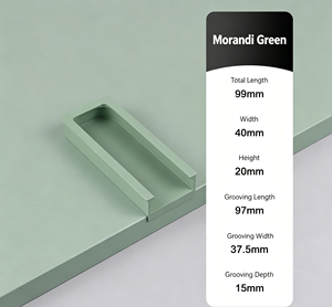 Moderne aluminiumlegering kastgreep meubelgreep ladekastdeurgreep voor keukenkastgreep - Product Image 5