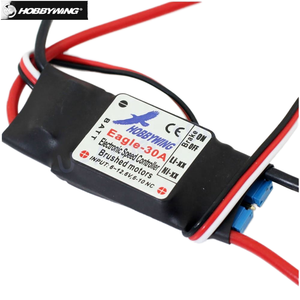 Contrôleur de vitesse <span class=keywords><strong>Hobbywing</strong></span> <span class=keywords><strong>30A</strong></span> ESC à balais avec BEC 1A pour moteur à balais d'avion RC en métal - Product Image 3